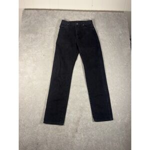 womens black‎ wrangler cowboy cut jeans black 9x32 (28x33) vtg USA
